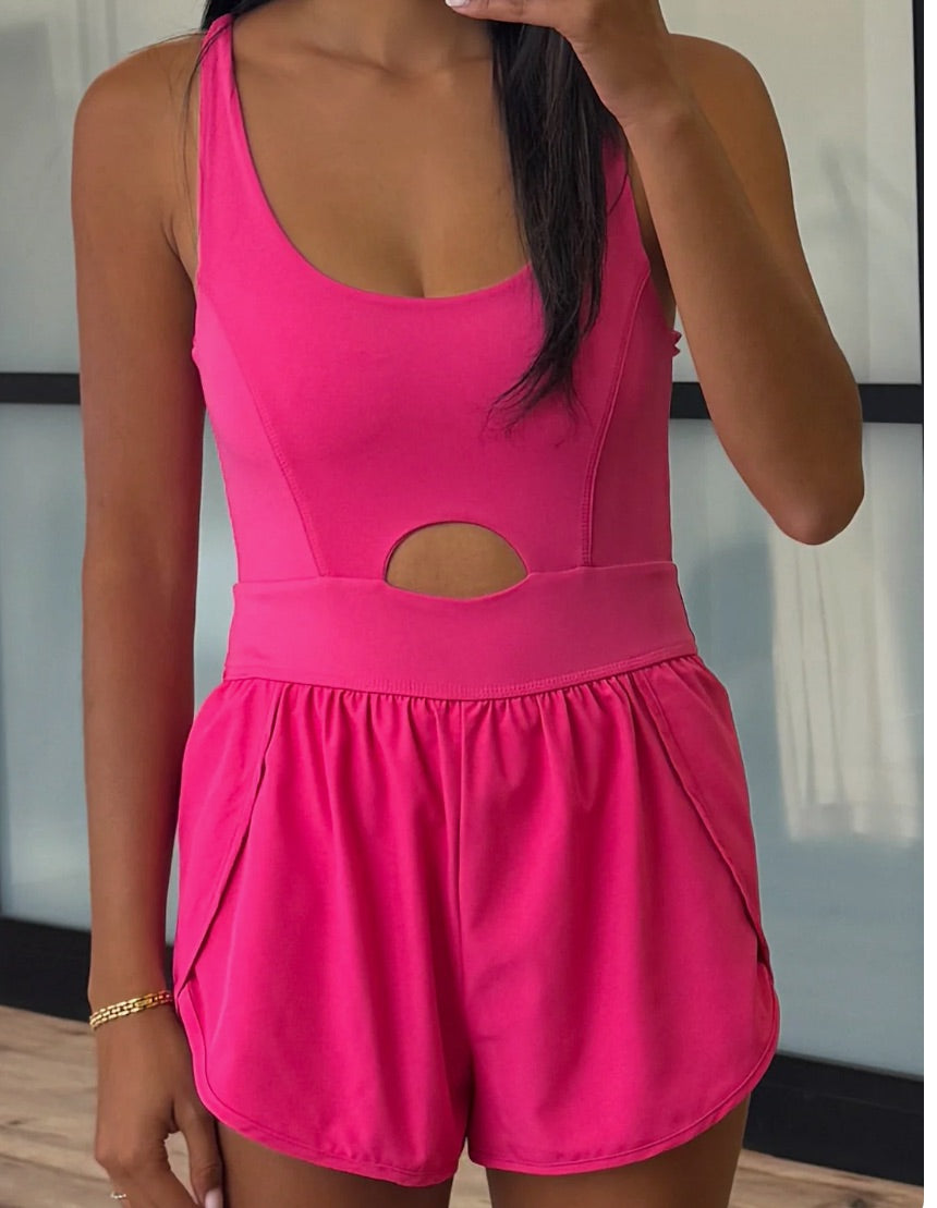 Pink Tennis Romper