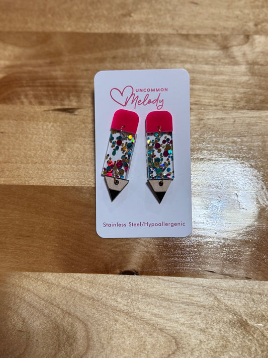 Confetti Pencil Earrings