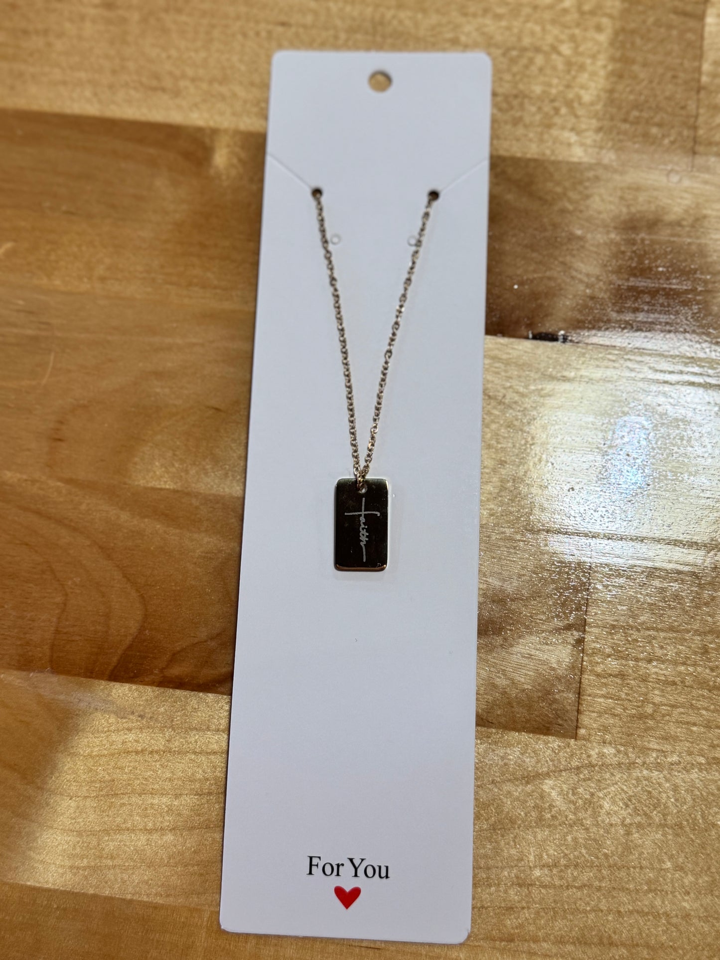 Gold Faith Necklace