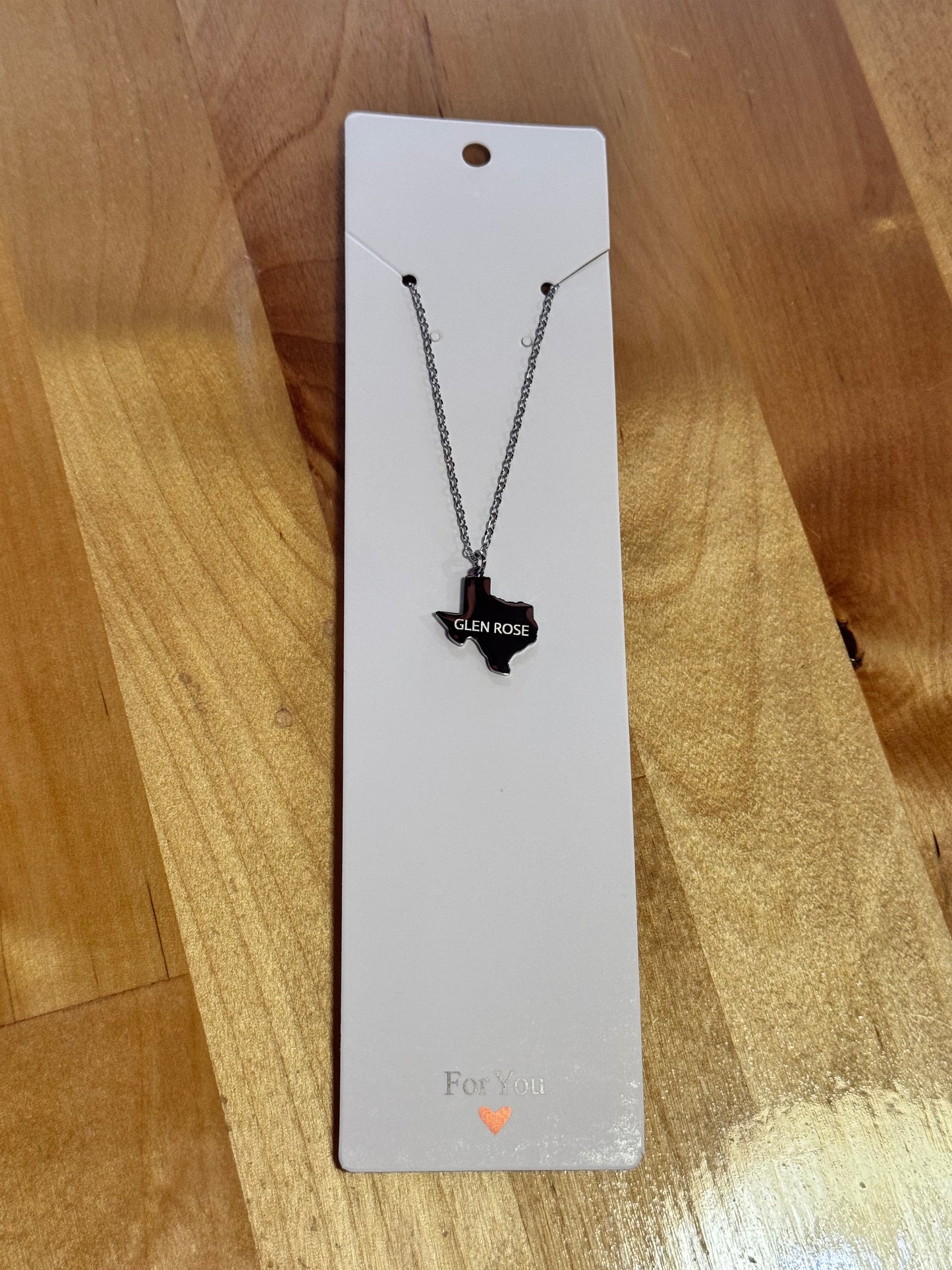 Silver Glen Rose, Tx Necklace
