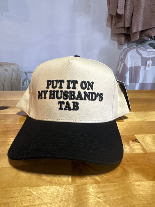 Put it on my Husbands tab hat